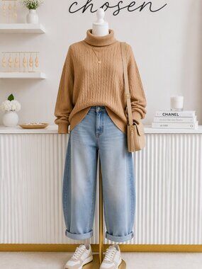 Kim Rogers Cotton Turtleneck XL